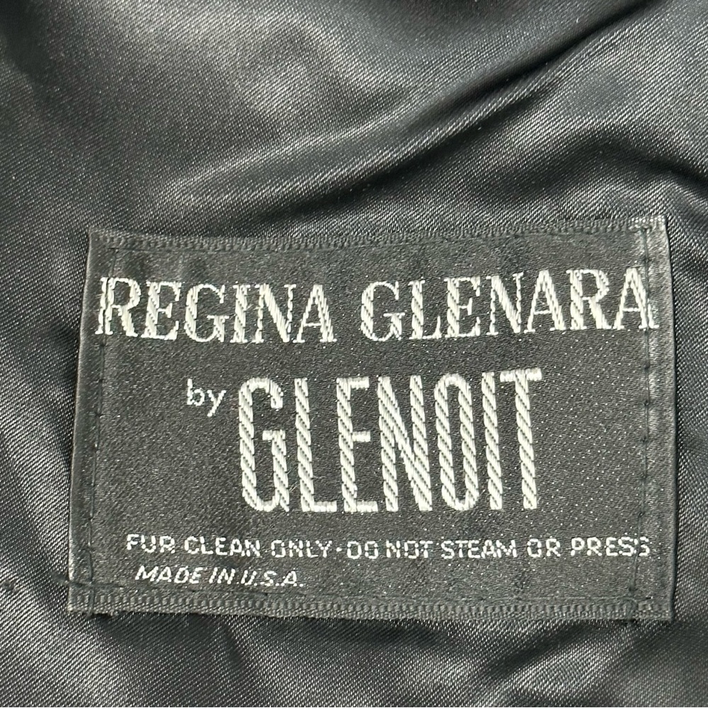 Regina Glenara by Glenoit VTG Black Brown Fur Cape Wrap USA Scalloped Co… - Picture 15 of 15